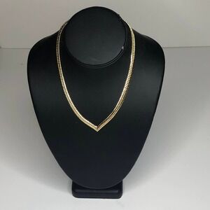 Shashi Necklace Gold Thick Pointed New